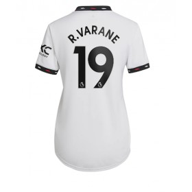 Damen Fußballbekleidung Manchester United Raphael Varane #19 Auswärtstrikot 2022-23 Kurzarm